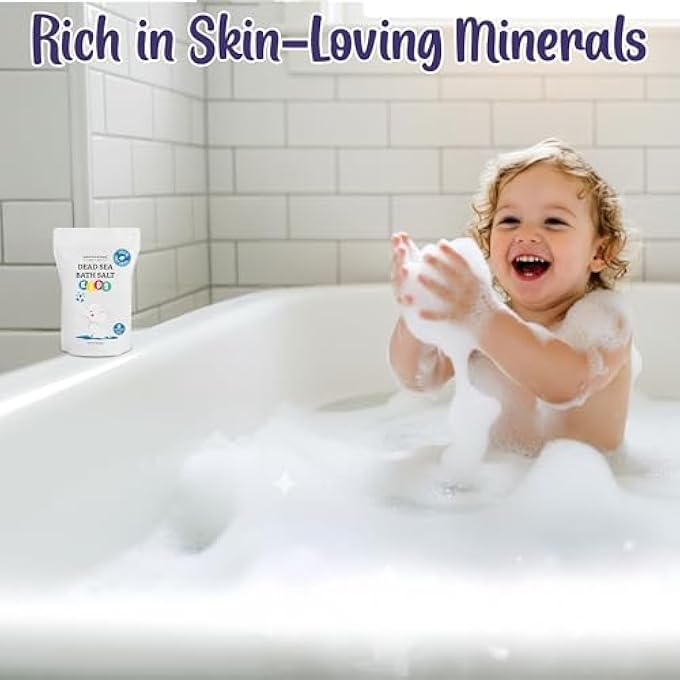 أروماسونج ملح البحر الميت Aromasong للأطفال، عبوة بوزن 4 أرطال من حبوب ناعمية كبيرة قابلة لإعادة الإغلاق، نقي وطبيعي 100٪. - Image 5